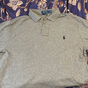 Gray Ralph Lauren polo shirt